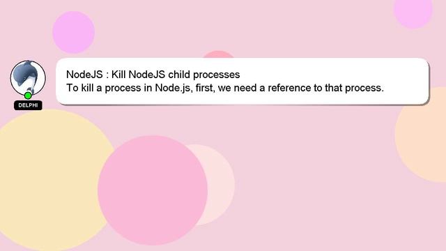 NodeJS : Kill NodeJS child processes смотреть онлайн