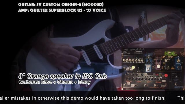 Quilter Superblock US + NUX Cerberus - Full Pedalboard Rig DEMO смотреть онлайн