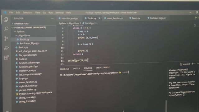 Algorithm Series Using Python #Algorithms #Python #DataStructures #Euclidean Algorithm #IT Part1 смотреть онлайн