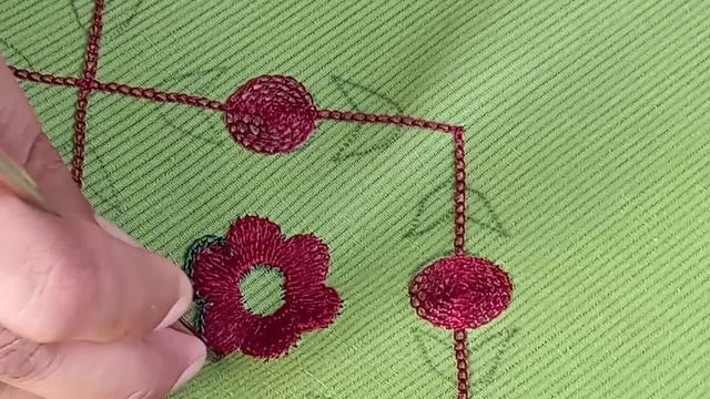 Hand embroidery neck design for kurti, Hand Embroidery Tutorial Neckline Design смотреть онлайн