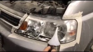 Восстановление фар Honda StepWagon