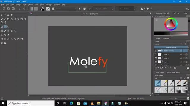 How to Create logo in Krita смотреть онлайн