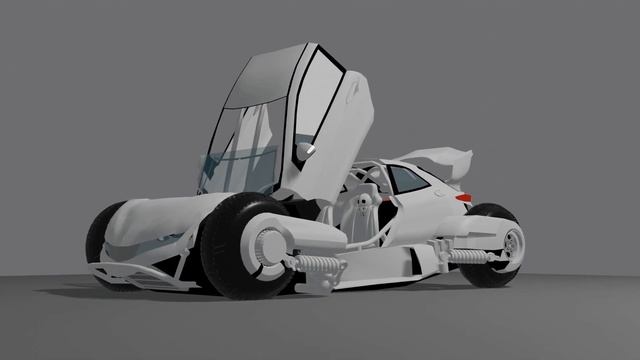 Cyberpunk Civic Type-R Build - Blender - Part 7 смотреть онлайн