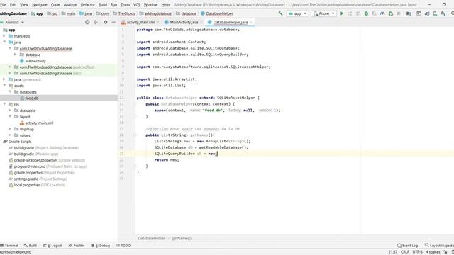 Connect to a DATABASE using Java in Android Studio смотреть онлайн