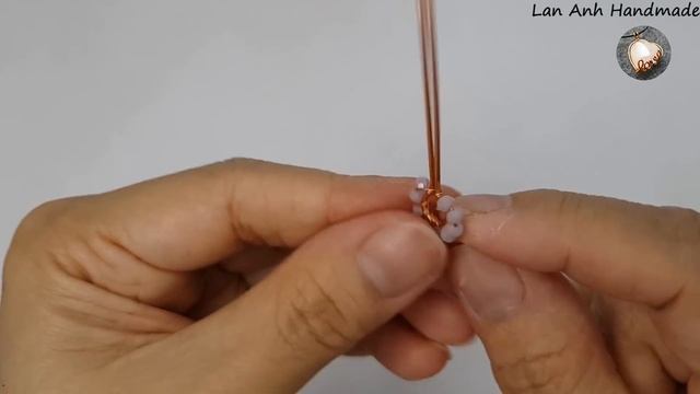Crystal flower ring - How to make jewelry from copper wire 532 смотреть онлайн