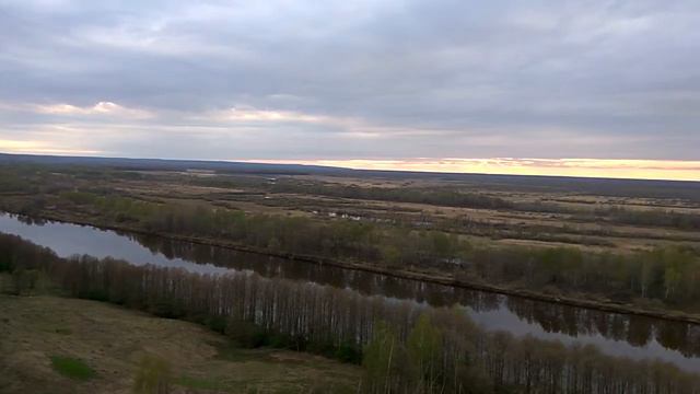 Шикарный вид с Лысой горы, г. Гороховец. Вечер 4 мая 2019 г. Бескрайние российские просторы!