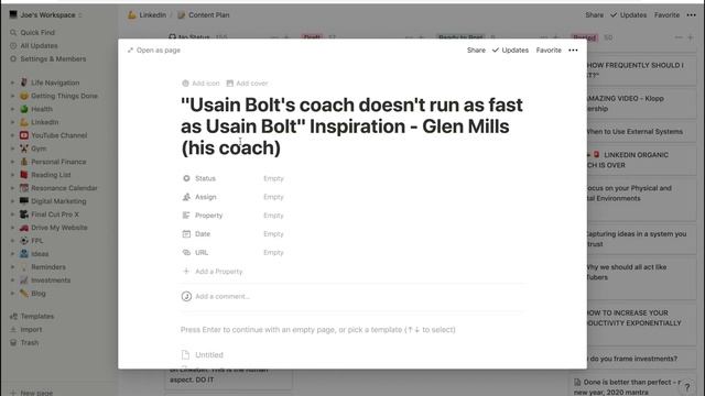 How I use Notion to Create LinkedIn Content (LinkedIn Content Calendar) смотреть онлайн