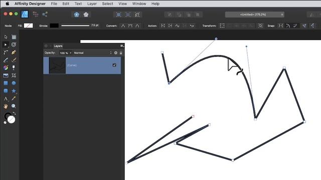 How To Use Node Tool In Affinity Designer | Graphicxtras смотреть онлайн