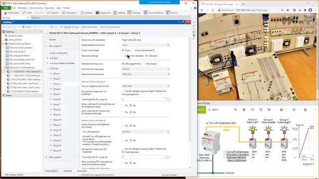 Practical Learning Session about ABB i-bus KNX DALI Gateway DG/S – Turn off brightness смотреть онлайн