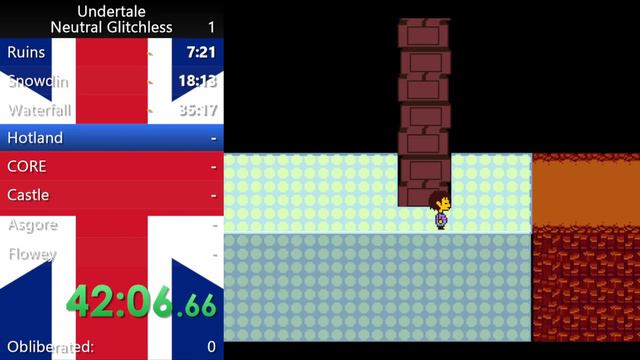 Undertale Neutral Glitchless (No Aborted Genocide) speedrun 1:21:11.40 смотреть онлайн