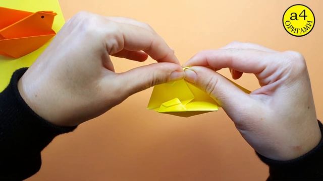 Птичка оригами Как сделать из бумаги а4 очень быстро и легко Origami Bird Simple paper craft смотреть онлайн