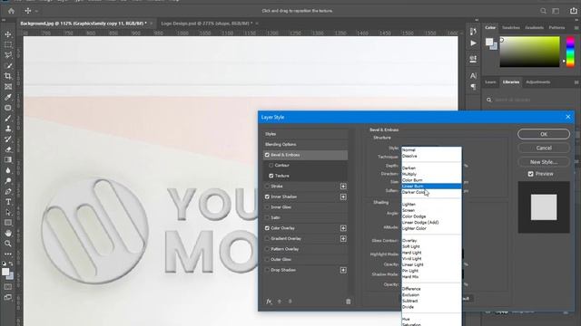 Office Background Logo Mockup Tutorial in Adobe Photoshop смотреть онлайн