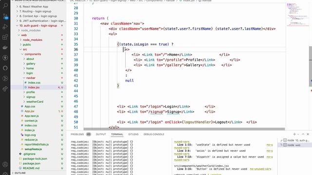 47. React-router-dom Auth Guard - secure your navigation routes смотреть онлайн