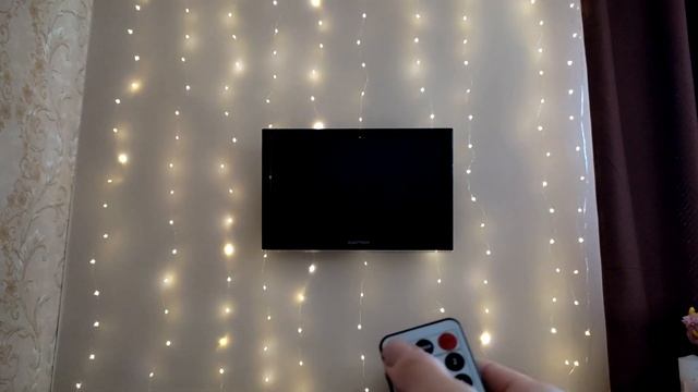 Гирлянда штора на окно с Алиекспресс Обзор гирлянды смотреть онлайн