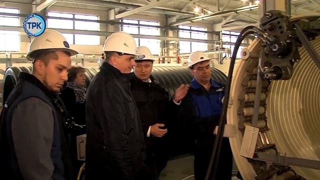 ТРК Новомосковск сюжет об открытии новой линии по производству ПВХ-профиля СПИРОТЕХ на НЗПТ смотреть онлайн