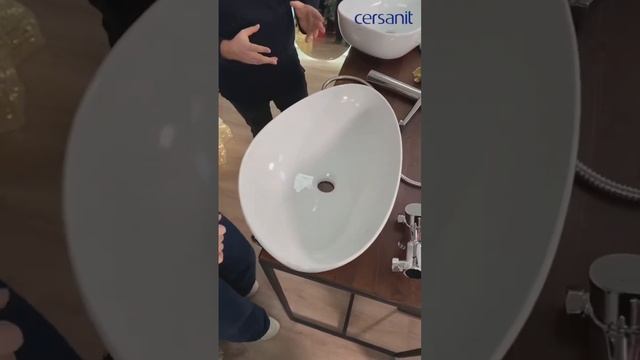Интересные формы накладных раковин Cersanit: от прямоугольной до ассиметричной #ремонт #раковины смотреть онлайн