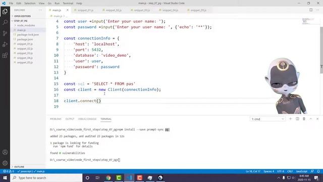 Node And VSCode - First Steps - PostgreSQL