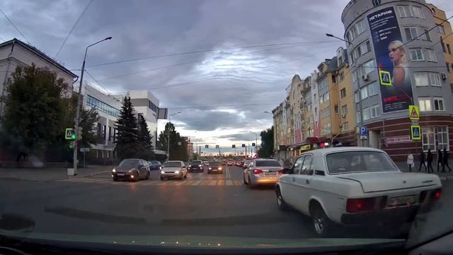 Йошкар-Ола | Едем от Патриаршей пл. до бульвара Чавайна | Поездка на автомобиле по восьми городам смотреть онлайн