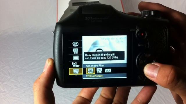 Sony H300 đập Hộp.