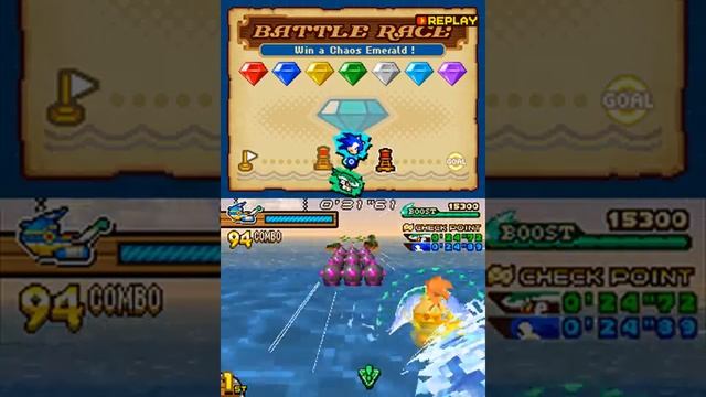 Sonic Rush Adventure - Light Blue Emerald Race in 0:55:85 смотреть онлайн