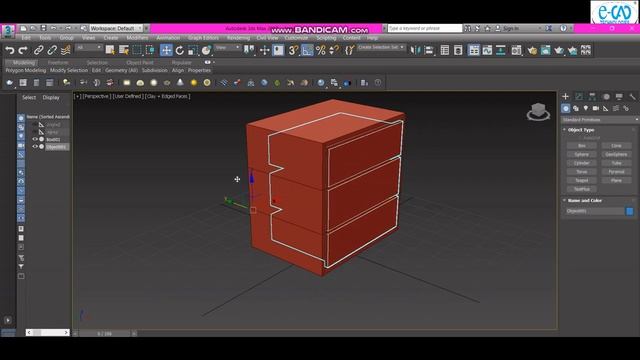 CABINET MODELING IN 3DS MAX смотреть онлайн