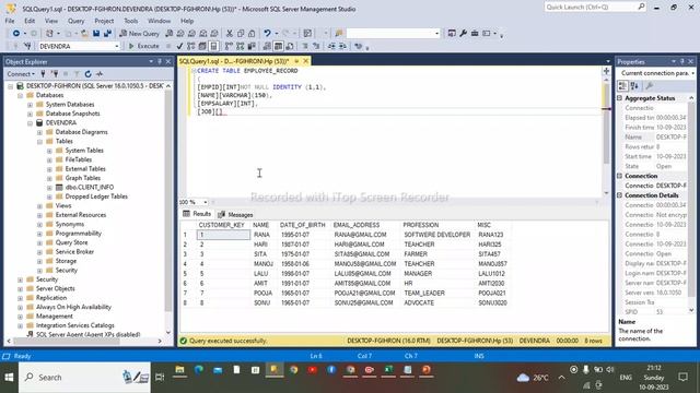 Create Table in SQL Server Lesson-1 || SQL Create Table || How to Create Table in Sql смотреть онлайн