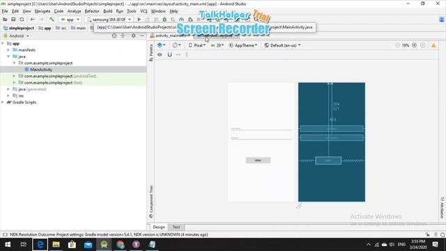 How to create simple android project and popup toast message using button click смотреть онлайн