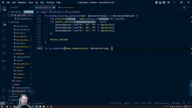 Fixing Completed Checkbox Solution Live Code 18 - Introduction to Yew.rs смотреть онлайн