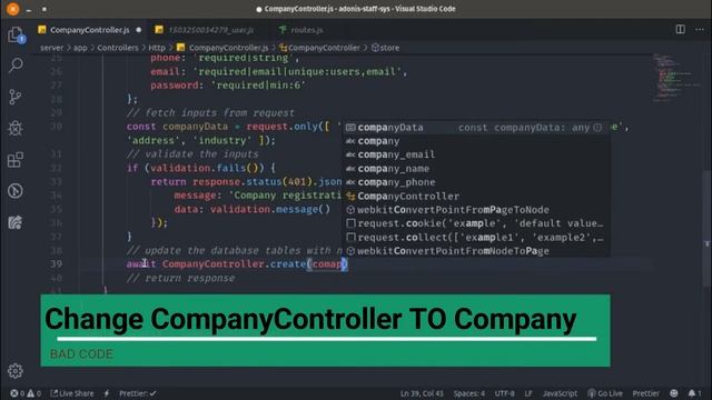 Adonisjs & Vuejs(Staff Management System - part 4) смотреть онлайн