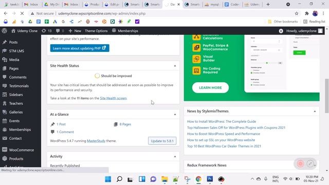 Free Udemy Clone Script - Admin Panel Demo смотреть онлайн