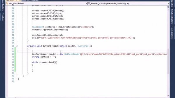 XML - VISUAL STUDIO - PART 2