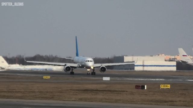 Старичок ТУ 204-100С прилетел из Лейпцига | Споттинг смотреть онлайн