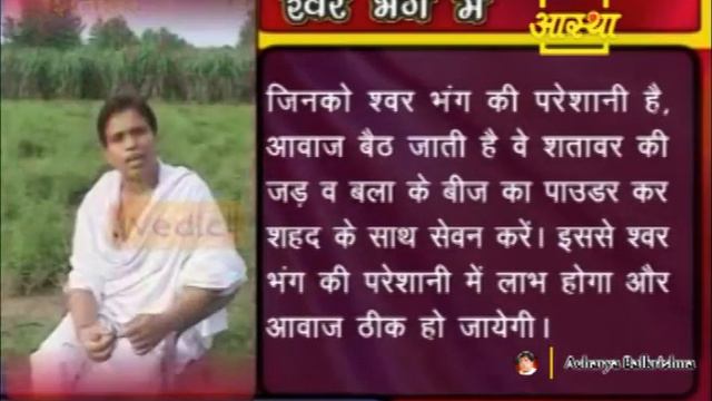 श्वर भंग जैसे रोगो में शतावर का आयुर्वेदिक लाभ | Acharya Balkrishna смотреть онлайн