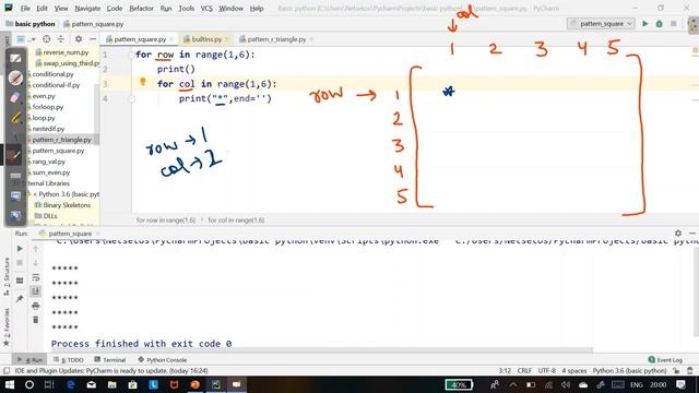 Python for Beginners Part-16 | Printing Stars '*' in Square Shape смотреть онлайн