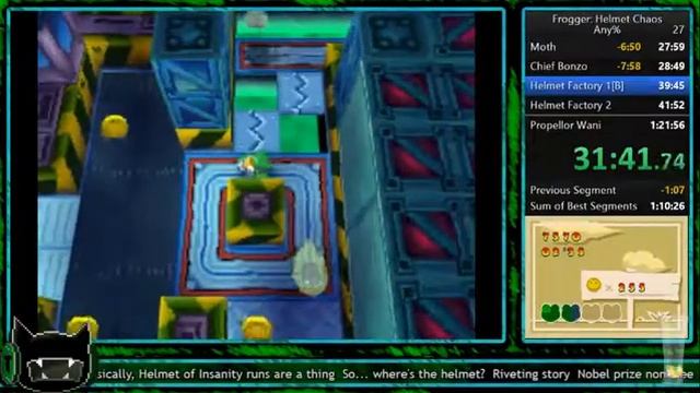 [Speedrun] Frogger: Helmet Chaos (Any%) in 1:01:51 смотреть онлайн