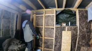 #ремонт дома после пожара - доделываем утепление стен