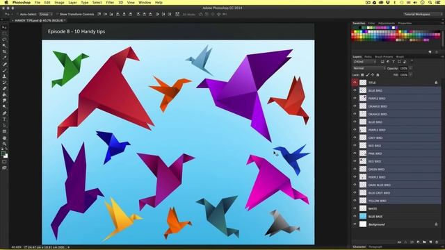 10 Handy Tips for beginners to Adobe Photoshop Ep8/33 [Adobe Photoshop for Beginners] смотреть онлайн