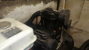 Компрессор с двигателем от мотоблока и с автоматикой, часть 3