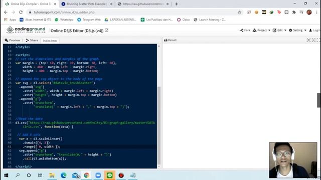 Tutorial Brushing Scatter Plot using D3.js смотреть онлайн