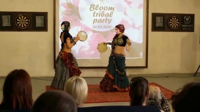 ATS® with tambourines, Dragonfly Tribe Tiana & Elena Blazhenskih, Bloom Tribal Party 30 05 2015 смотреть онлайн