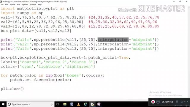 How to create box plot using Matplotlib смотреть онлайн
