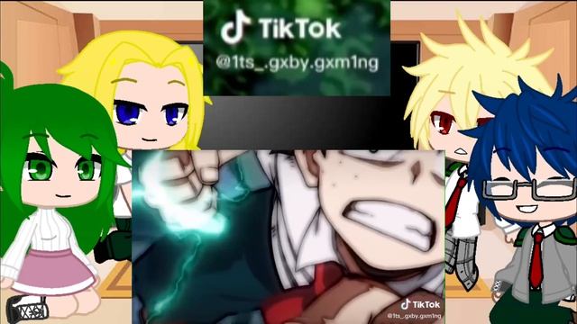 Mha reacts to how powerful deku is || gacha club || смотреть онлайн