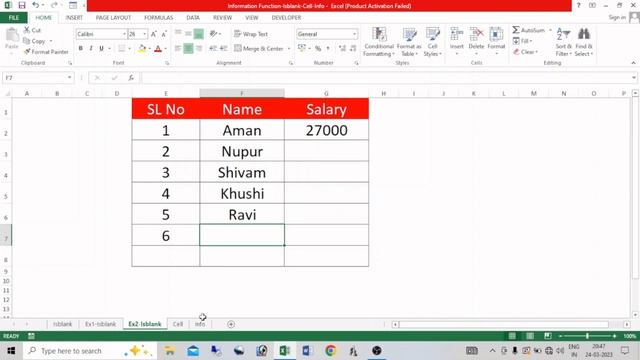 Information Function In Excel - ISBLANK - CELL - INFO | Cell Function and Info Function in excel смотреть онлайн