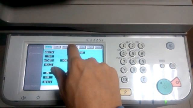 Принудительная подкачка тонера через сервис в canon C2020L/C2020i/C2025i/C2030L/C2030i/c2225i смотреть онлайн
