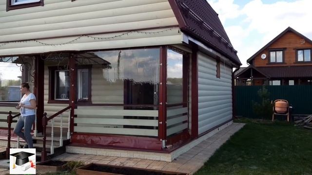 монтаж мягких окон на Веранду. смотреть онлайн