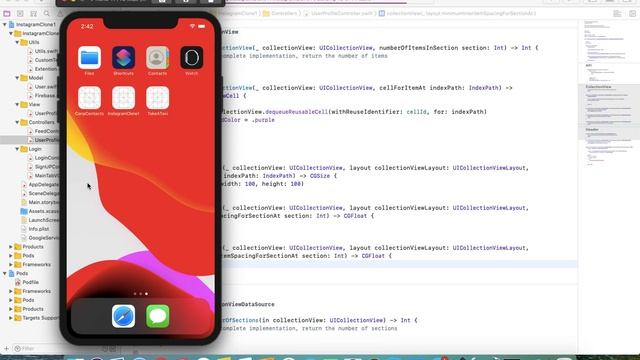 Как создать приложение похожее на Instagram part 13 User Profile UI Swift 5 Xcode 11 смотреть онлайн