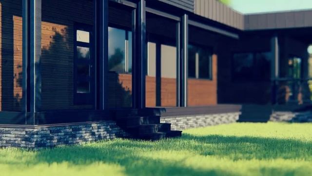 современный загородный дом для отдыха с баней, террасой , барбекю, купелью. по каркасной технологии смотреть онлайн