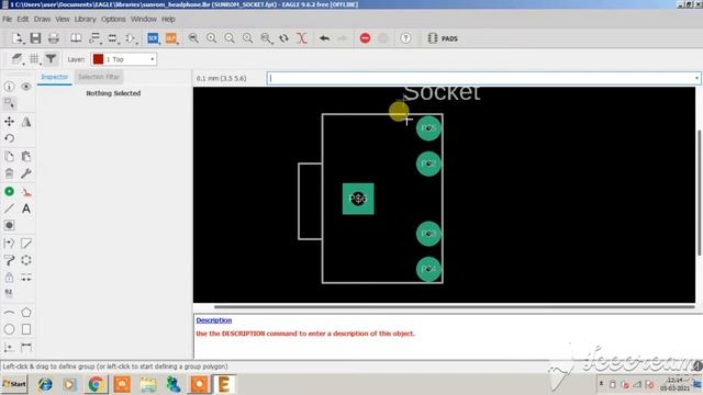 How to design and create Custom Library in Autodesk Eagle EDA | Footprint and Schematic | PCB смотреть онлайн
