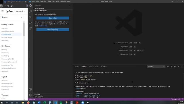 Building an iOS, Android, & Web App Using JavaScript/React/Ionic/Firebase (2/15: ENVIRONMENT SETUP) смотреть онлайн