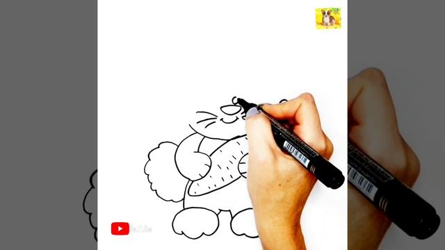Как нарисовать ЗАЙЧИКА/Простые рисунки/ЗАЙЧИК#милыерисунки# смотреть онлайн